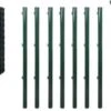 VidaXL Euro Hek 10x1, 2 M Staal Groen