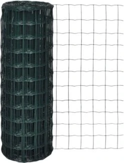 VidaXL Euro Gaas 25 X 1, 0 M/maaswijdte 76 X 63 Mm 7 VidaXL Euro Gaas 25 X 1, 0 M/maaswijdte 76 X 63 Mm -Dierenwinkel Met Korting vidaxl euro hek 25x1 0 m staal groen 136339