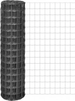 VidaXL Euro Hek 25x1, 5 M Met 100x100 Mm Gaas Staal -Dierenwinkel Met Korting vidaxl euro hek 25x1 5 m staal grijs 137217