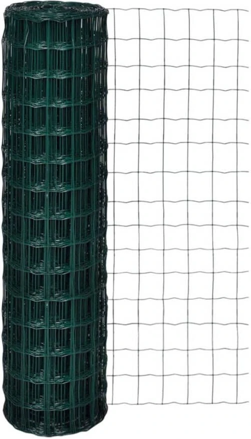 VidaXL Euro Gaas 25 X 1, 5 M/maaswijdte 100 X 100 Mm 2 VidaXL Euro Gaas 25 X 1, 5 M/maaswijdte 100 X 100 Mm - Afbeelding 2