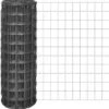 VidaXL Euro Hek 25x1, 7 M Met 100x100 Mm Gaas Staal
