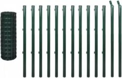 VidaXL Euro Hek 25x1, 2 M Staal Groen -Dierenwinkel Met Korting vidaxl euro hek 25x12 m staal groen 77785