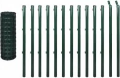 VidaXL Euro Hek 25x1, 5 M Staal Groen -Dierenwinkel Met Korting vidaxl euro hek 25x15 m staal groen 82538