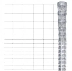 VidaXL Hek 50x1 M Gegalvaniseerd Staal Zilverkleurig -Dierenwinkel Met Korting vidaxl hek 50x1 m gegalvaniseerd staal zilverkleurig 162338
