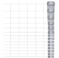 VidaXL Hek 50x1 M Gegalvaniseerd Staal Zilverkleurig -Dierenwinkel Met Korting vidaxl hek 50x1 m gegalvaniseerd staal zilverkleurig 328726
