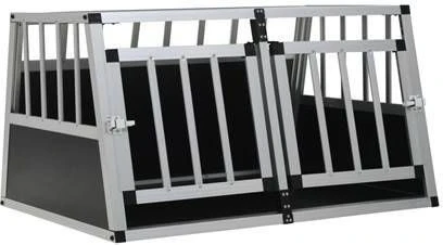 VidaXL Hondenbench Met Dubbele Deur 89x69x50 Cm 1 VidaXL Hondenbench Met Dubbele Deur 89x69x50 Cm