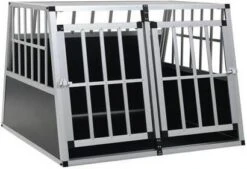 VidaXL Hondenbench Met Dubbele Deur 94x88x69 Cm