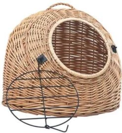 VidaXL Kattendrager 45x35x35 Cm Natuurlijk Wilgenhout