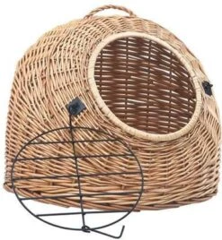 VidaXL Kattendrager 60x45x45 Cm Natuurlijk Wilgenhout