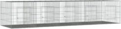 VidaXL Konijnenkooi Met 5 Panelen 273x79x54 Cm Gegalvaniseerd Ijzer