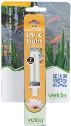 Velda Pl Lamp Uv C 7 Watt 13, 5 Cm Glas Zwart -Dierenwinkel Met Korting vidaxl uv c pl lamp 7w 160635
