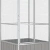 VidaXL Vogelkooi 111x107x211, 5 Cm Gegalvaniseerd Staal Grijs