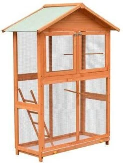 VidaXL Vogelkooi 125, 5x59, 5x164 Cm Massief Grenen En Vurenhout