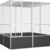VidaXL Vogelkooi 213, 5x217, 5x211, 5 Cm Gegalvaniseerd Staal Antraciet