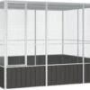 VidaXL Vogelkooi 302, 5x324, 5x211, 5 Cm Gegalvaniseerd Staal Antraciet