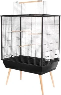 Zolux Vogelkooi Neo Jili Vogelverblijven 78x48x112 Cm Zwart