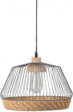 Zuiver Birdy Hanglamp Rattan/Ijzer 27 X 38 Cm -Dierenwinkel Met Korting zuiver birdy wide hanglamp 1138446