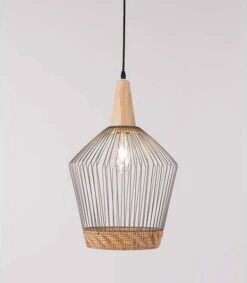 Zuiver Birdy Hanglamp Rattan/Ijzer 48 X 31 Cm -Dierenwinkel Met Korting zuiver lamp pendant birdy long 30604